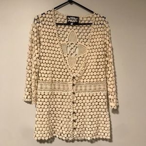 Crochet cardigan by Meghan Los Angeles